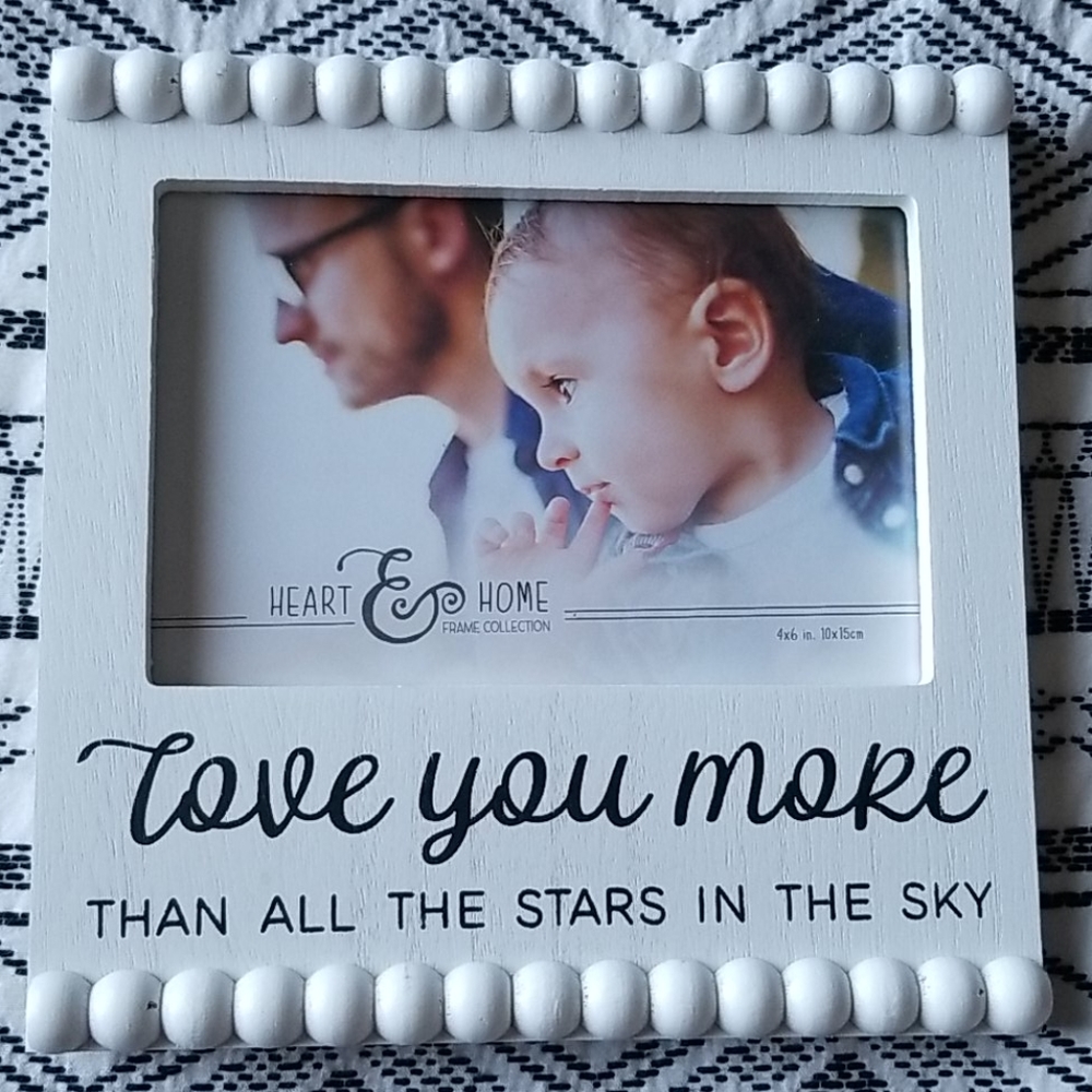 Love You More Picture Frame